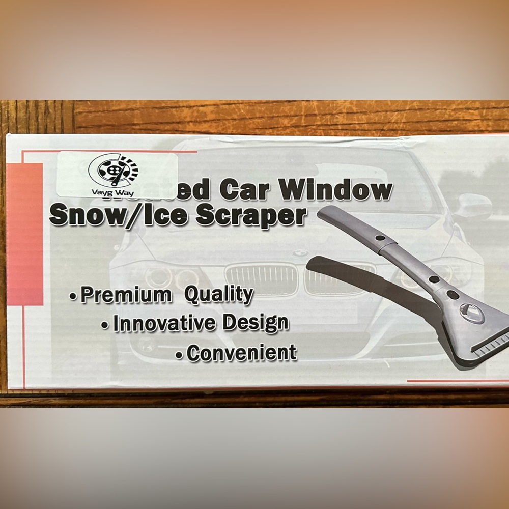 Zone tech heated car window snow / ice scraper new in box